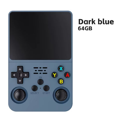 R36S Retro Handheld Video Game Console Linux System 3.5-Inch IPS Screen Mini Portable Handheld Video Player 64GB 15000 Games