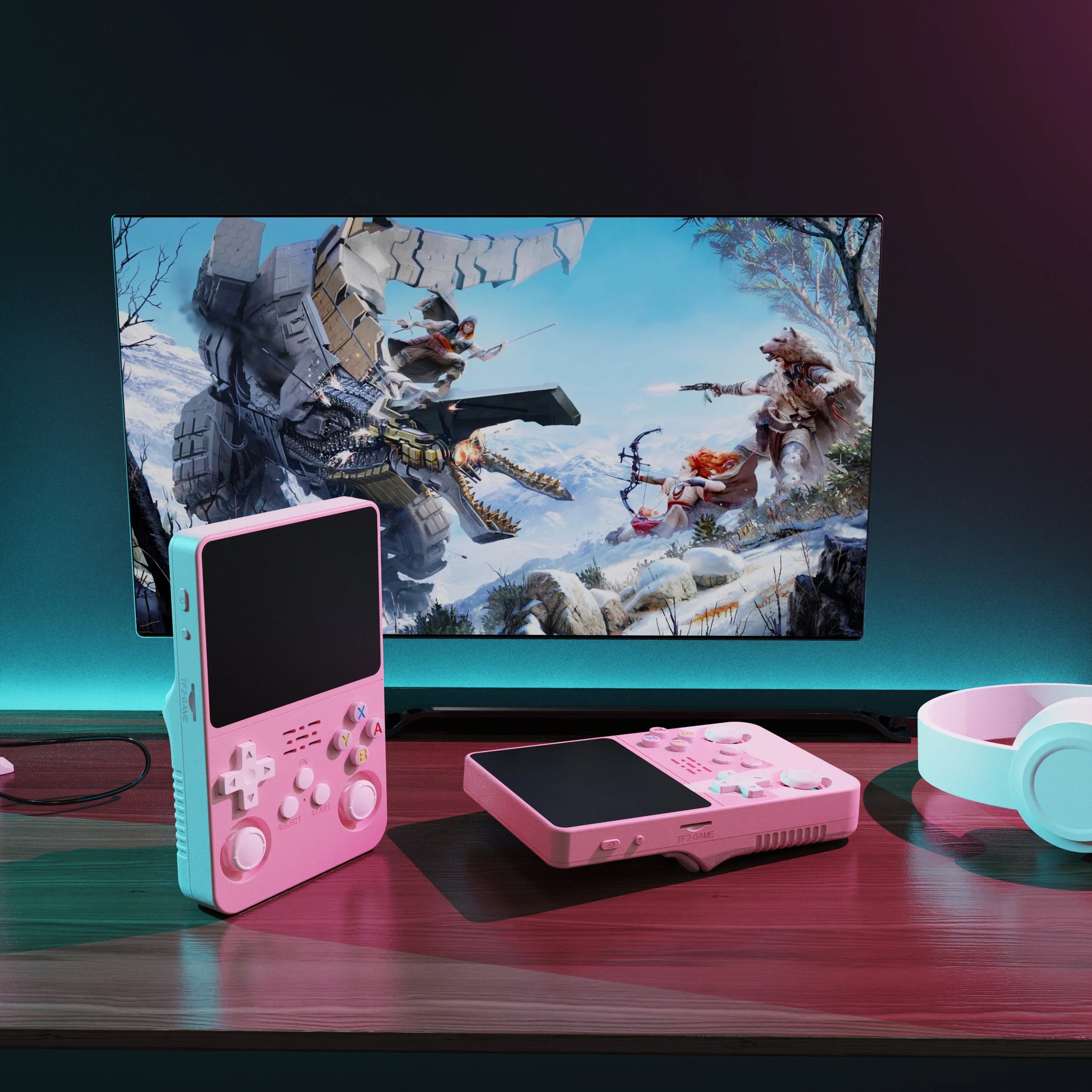 R36S Retro Handheld Video Game Console Linux System 3.5-Inch IPS Screen Mini Portable Handheld Video Player 64GB 15000 Games