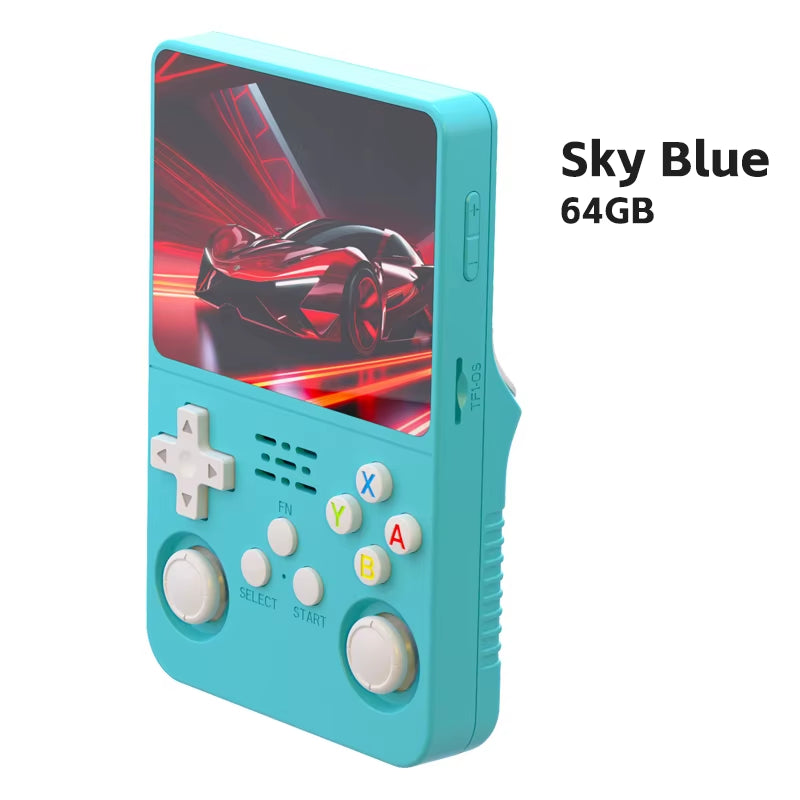 R36S Retro Handheld Video Game Console Linux System 3.5-Inch IPS Screen Mini Portable Handheld Video Player 64GB 15000 Games