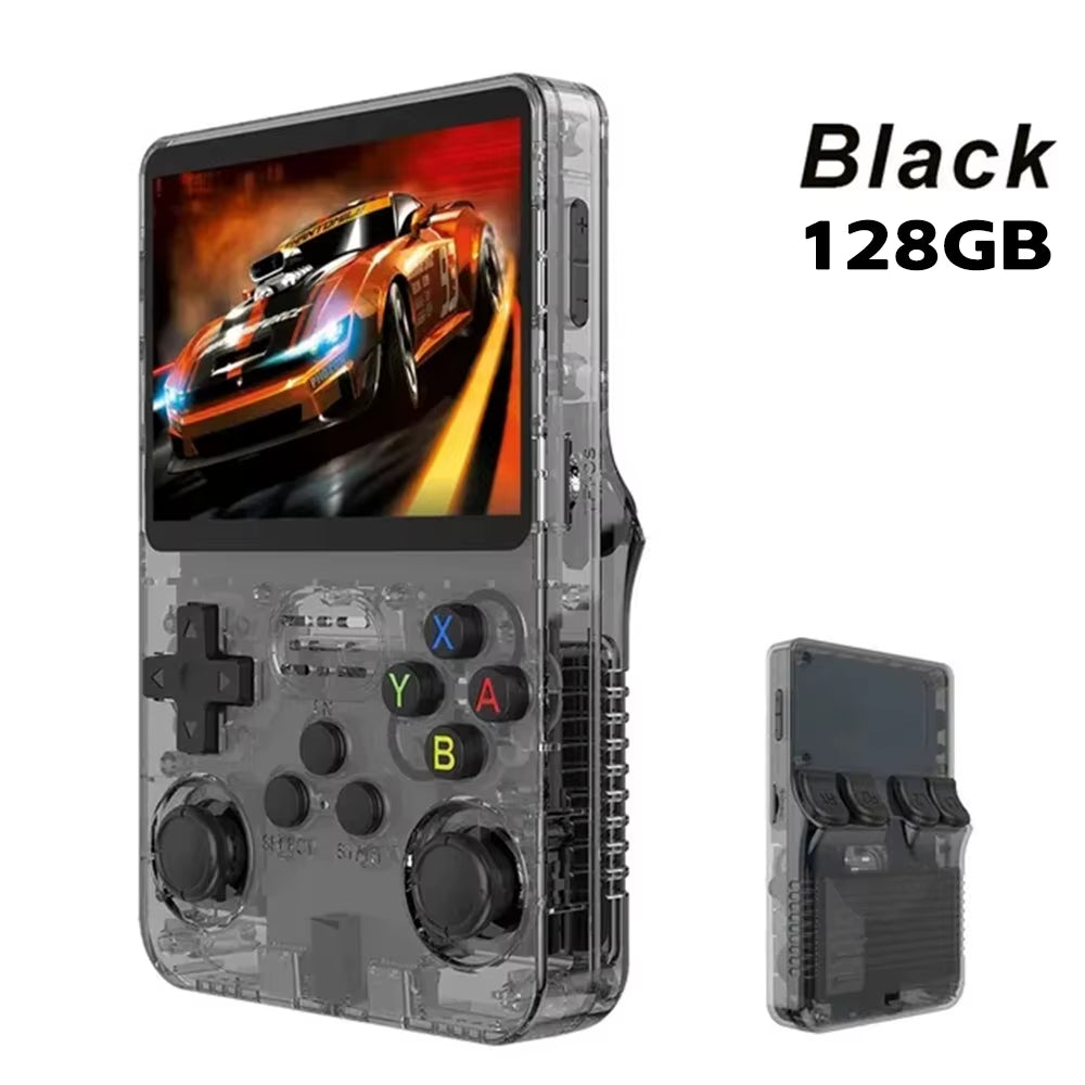 R36S Retro Handheld Video Game Console Linux System 3.5-Inch IPS Screen Mini Portable Handheld Video Player 64GB 15000 Games